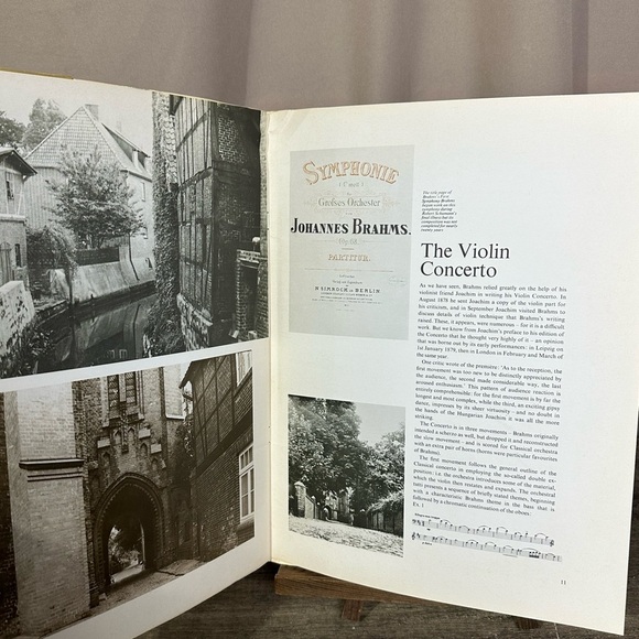 VTG "The Great Musicians: Brahms (Part One)" Book & Vinyl Record Violin Concerto - Picture 5 of 8